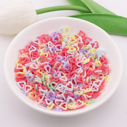 FS6004- 7mm Hollow Heart Charms Hollowed-Out Love Heart Patches