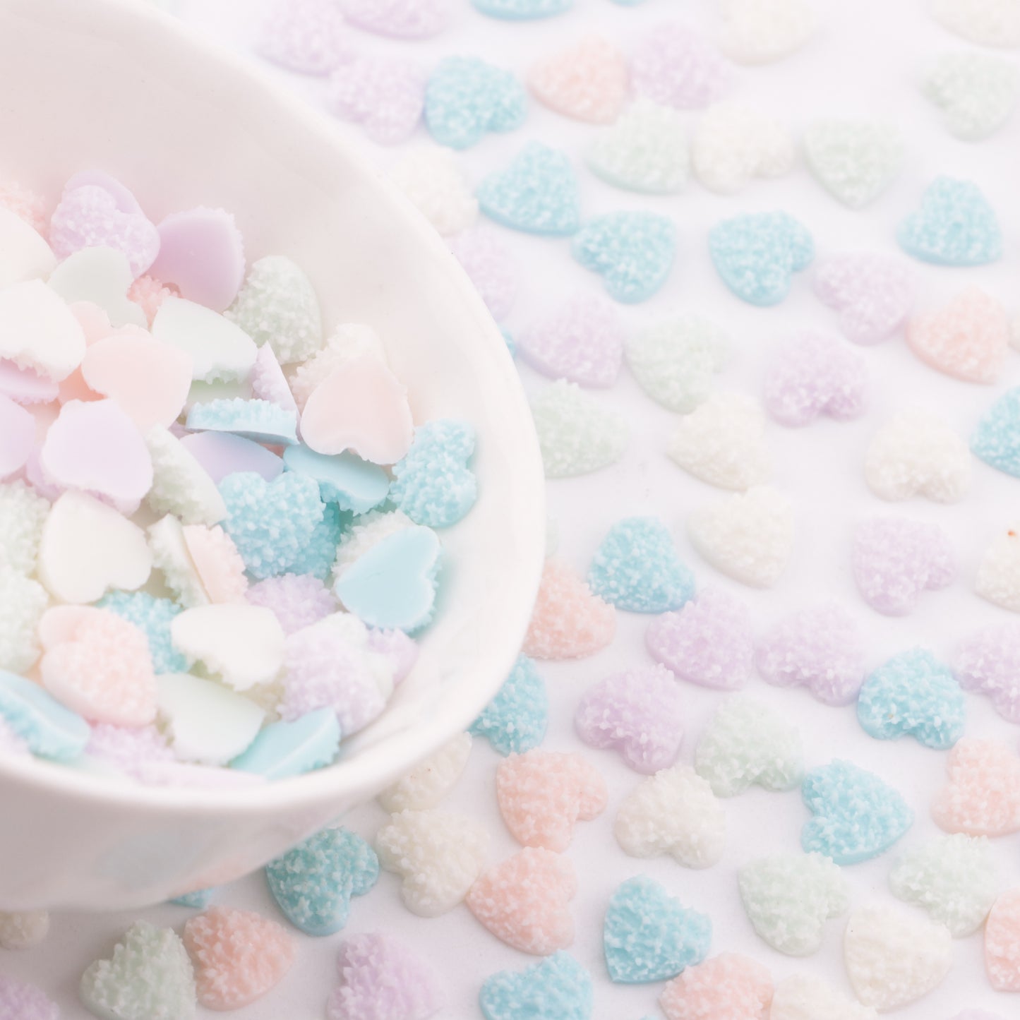 FS5995- 7.5mm Sugar Heart Charms