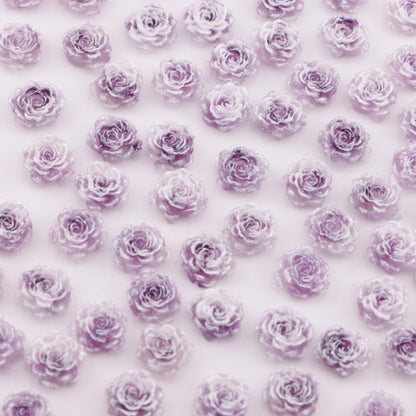 FS5997- 10mm Luminous Soft Flower Charms Night - Glow Soft Flower Stickers