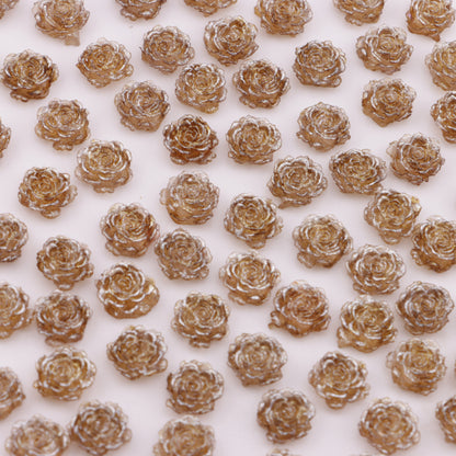 FS5997- 10mm Luminous Soft Flower Charms Night - Glow Soft Flower Stickers