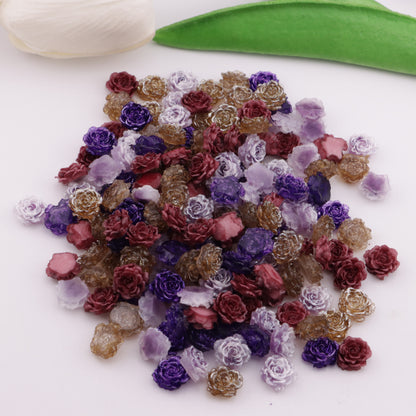 FS5997- 10mm Luminous Soft Flower Charms Night - Glow Soft Flower Stickers