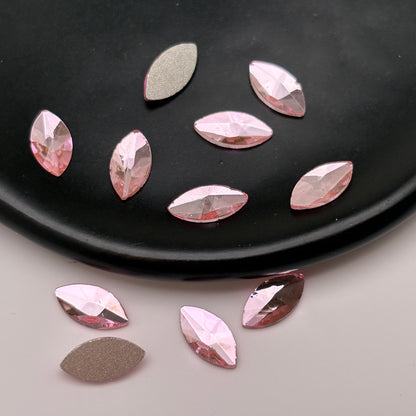 FS4576- 5*10mm Horse Eyes Flat Bottom Crystal Diamonds Colored Horse - Eye Flat - Bottom Crystal Diamonds