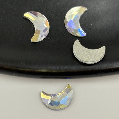 FS5420- 5*8mm Moon Crystal Diamonds Nail Art Stickers