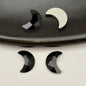 [KM5420]- 5mm*8mm Moon Crystal Diamonds Nail Art Charms