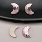 [KM5420]- 5mm*8mm Moon Crystal Diamonds Nail Art Charms