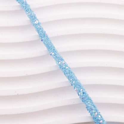 FS6014- About 5mm Round Glitter Flake Rope Round Glitter Flake Rope