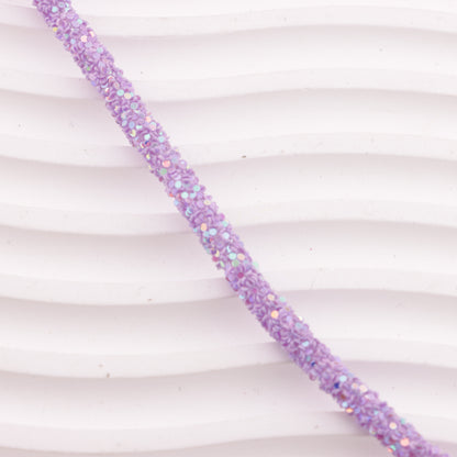 FS6014- About 5mm Round Glitter Flake Rope Round Glitter Flake Rope