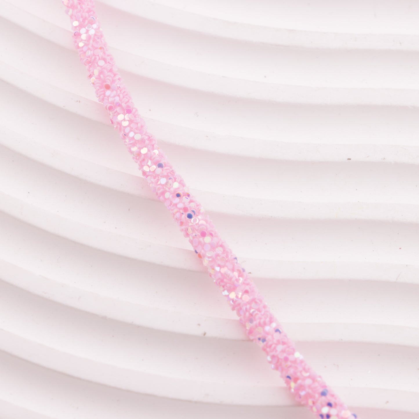 FS6014- About 5mm Round Glitter Flake Rope Round Glitter Flake Rope