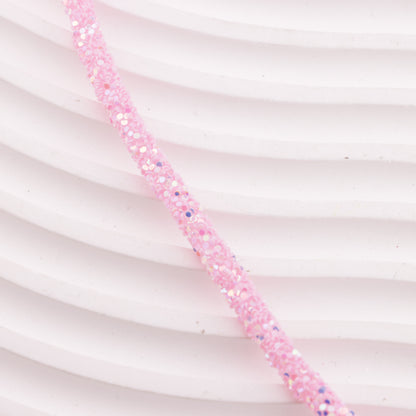 FS6014- About 5mm Round Glitter Flake Rope Round Glitter Flake Rope