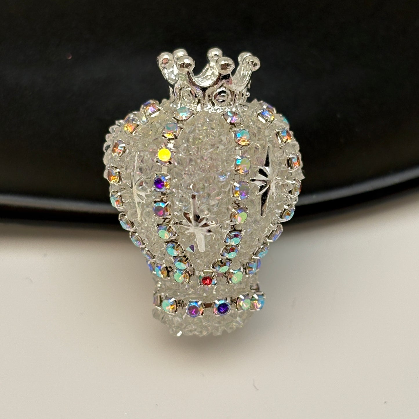 FS5434- 31mm Diamond-encrusted And Chain Crown Small Hot Air Balloon Beads