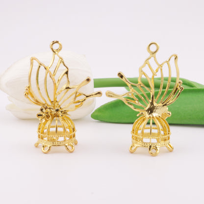 FS6008- Five Sets Of Butterfly Metal Lanterns