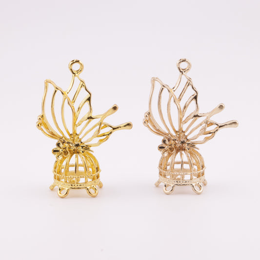 FS6008- Five Sets Of Butterfly Metal Lanterns