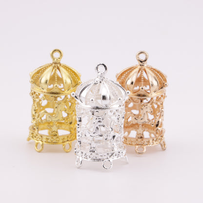 FS6010- Rotating Carousel Metal Lanterns, Five Hanging Sets