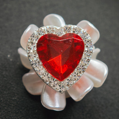 [KM6869]- 30mm 하트 다이아몬드 꽃 모양 장식 비즈, 펜에 적합 (BOM은 설명 참조)