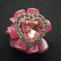[KM6869]- 30mm Heart Diamonds Flower Fancy Beads, Fit Pens (The BOM See Description)