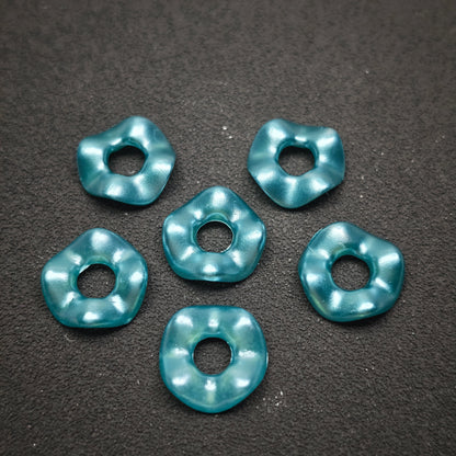 [KM5850]- 13mm Pearlescent Wavy Spacers Pearl Color Wavy Spacers