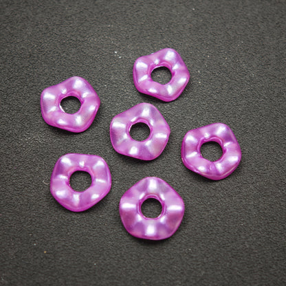 [KM5850]- 13mm Pearlescent Wavy Spacers Pearl Color Wavy Spacers