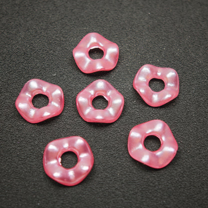 [KM5850]- 13mm Pearlescent Wavy Spacers Pearl Color Wavy Spacers