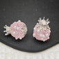 [KM6875]- 18mm*25mm Crown Sugar Fancy Beads With Flower Stand  (The BOM See Description)
