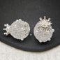 [KM6875]- 18mm*25mm Crown Sugar Fancy Beads With Flower Stand  (The BOM See Description)