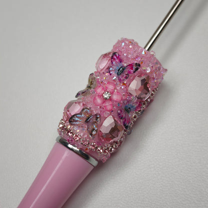 [KM6880]-  Butterfly Love Flower Fancy Beadable Pens