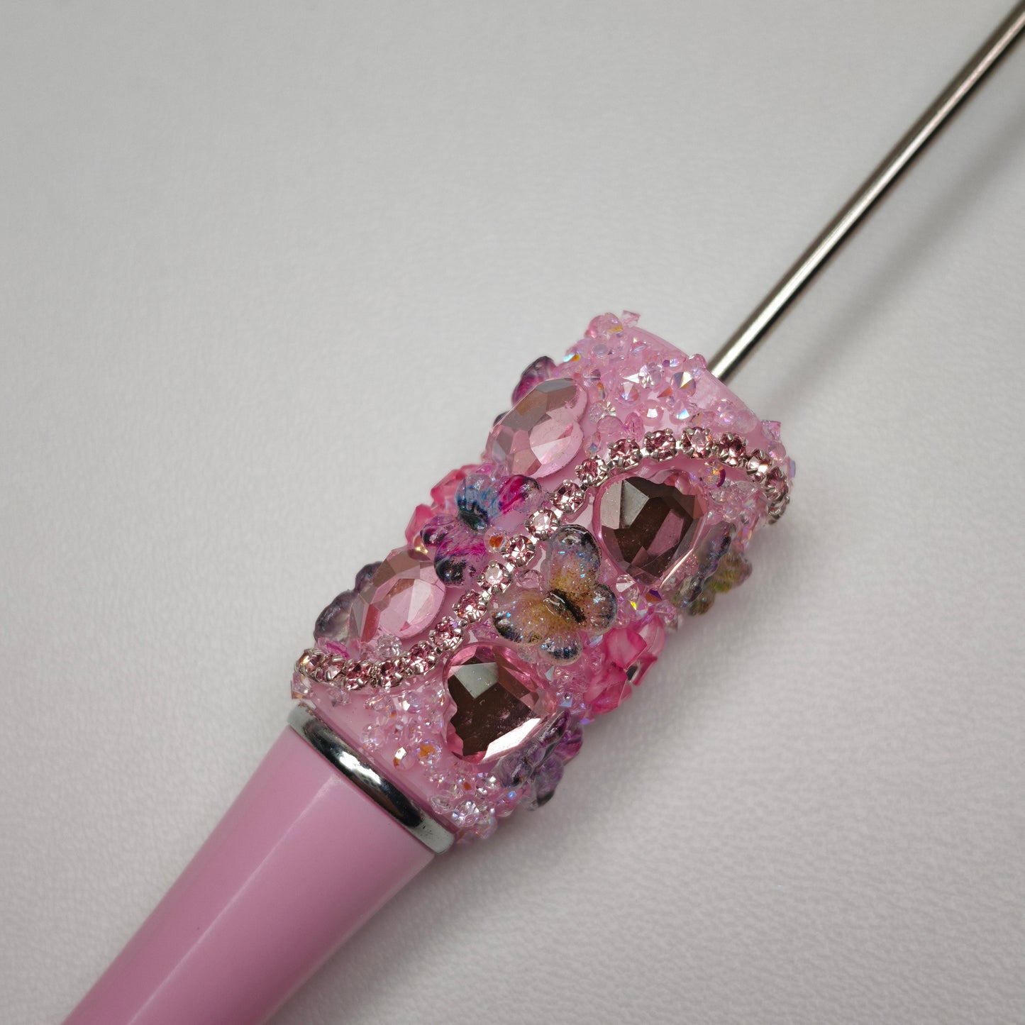 [KM6880]-  Butterfly Love Flower Fancy Beadable Pens