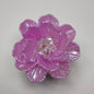 [KM6883]- 47mm Pearl Color Two-Layer Crystal Flower Charms
