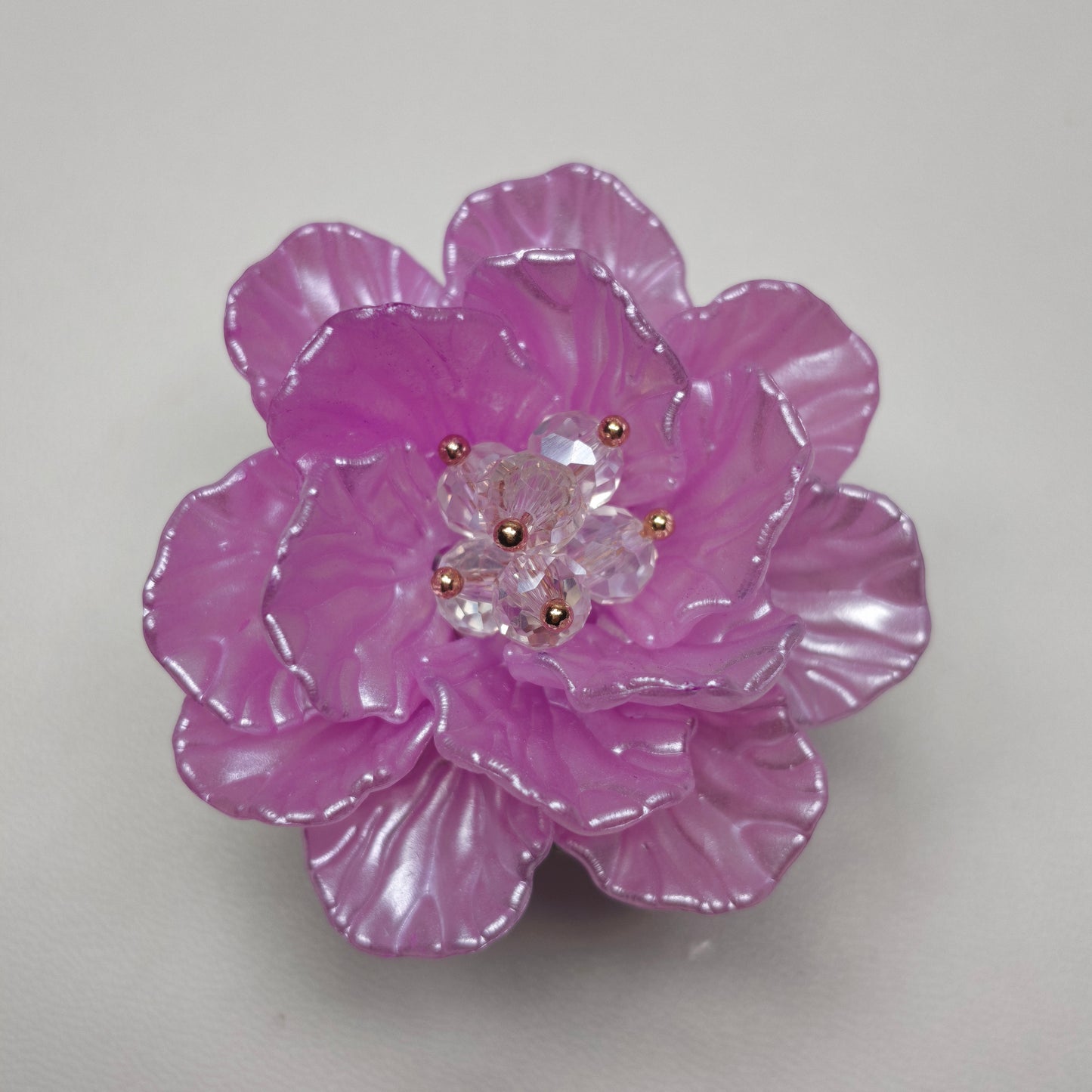 [KM6881]- 47mm SP Sanrio Love Heart Flower Fancy Beads, Kuku