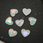 [KM6885]- 8.5mm*10mm Love Heart Crystal Diamonds, Flat Bottom