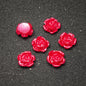 [KM1059]- 6mm Pearl Looking Resin Rose Flower Nail Charms, For making Fancy Pen Or Fancy Bead