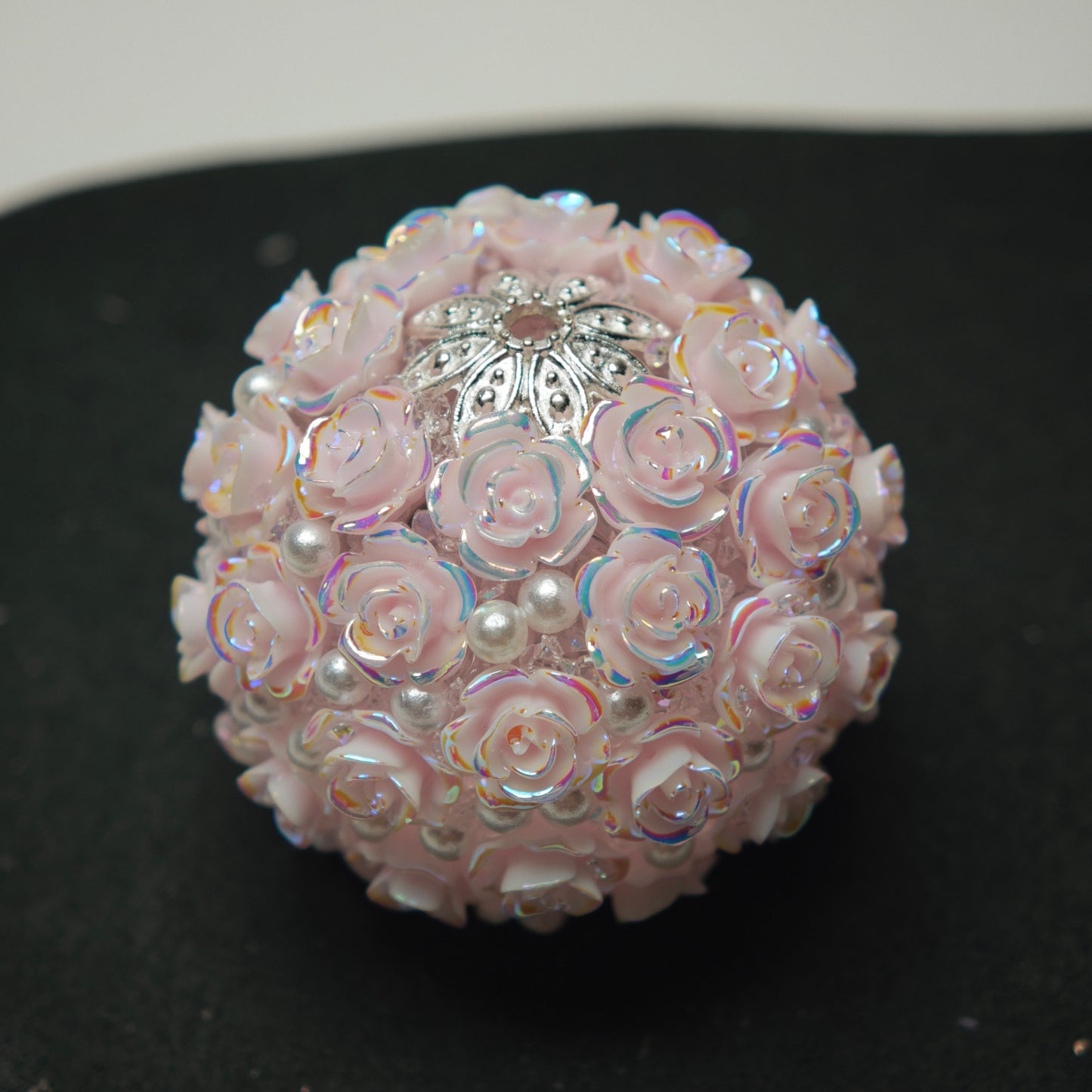 [KM6904]- 34mm Big Rose Flower Ball Fancy Beads, Fit Pens