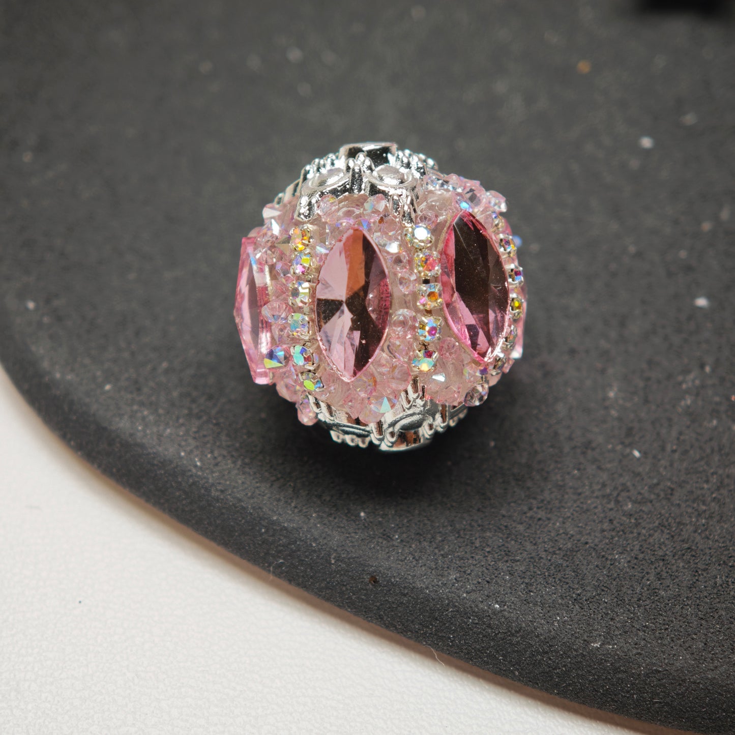 [KM6907]- 21mm Horse Eyes Crystal Diamonds Fancy Beads, Fit Pens