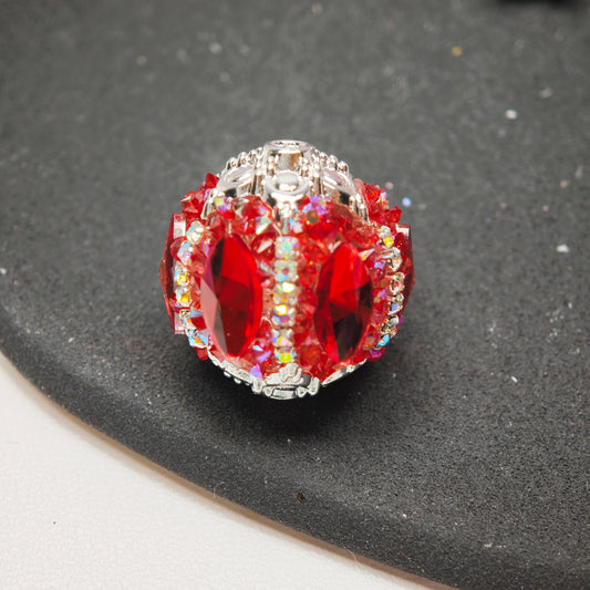 [KM6907]- 21mm Horse Eyes Crystal Diamonds Fancy Beads, Fit Pens