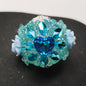 [KM6908]- 34mm Heart Horse Eyes Crystal Diamonds Fancy Beads