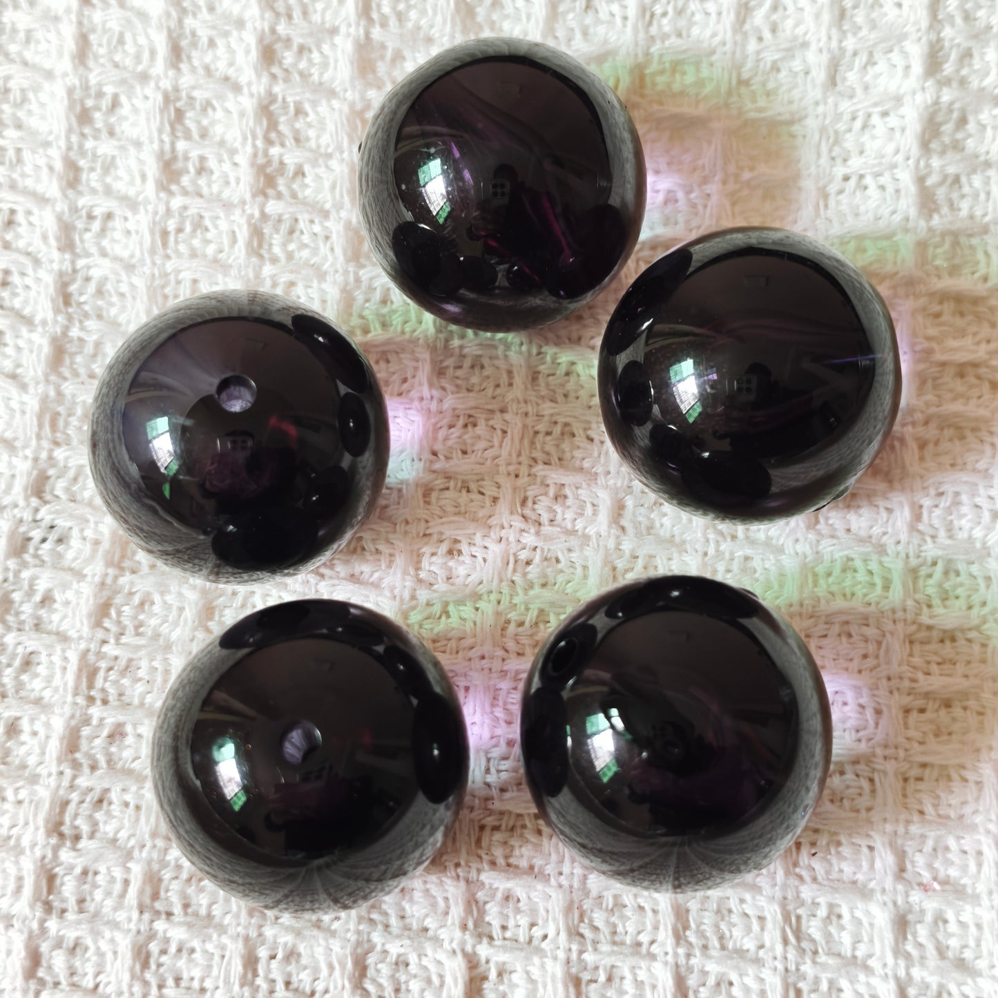 [KM6889]- 30mm Clear Big Round Based Beads, Fit Pens