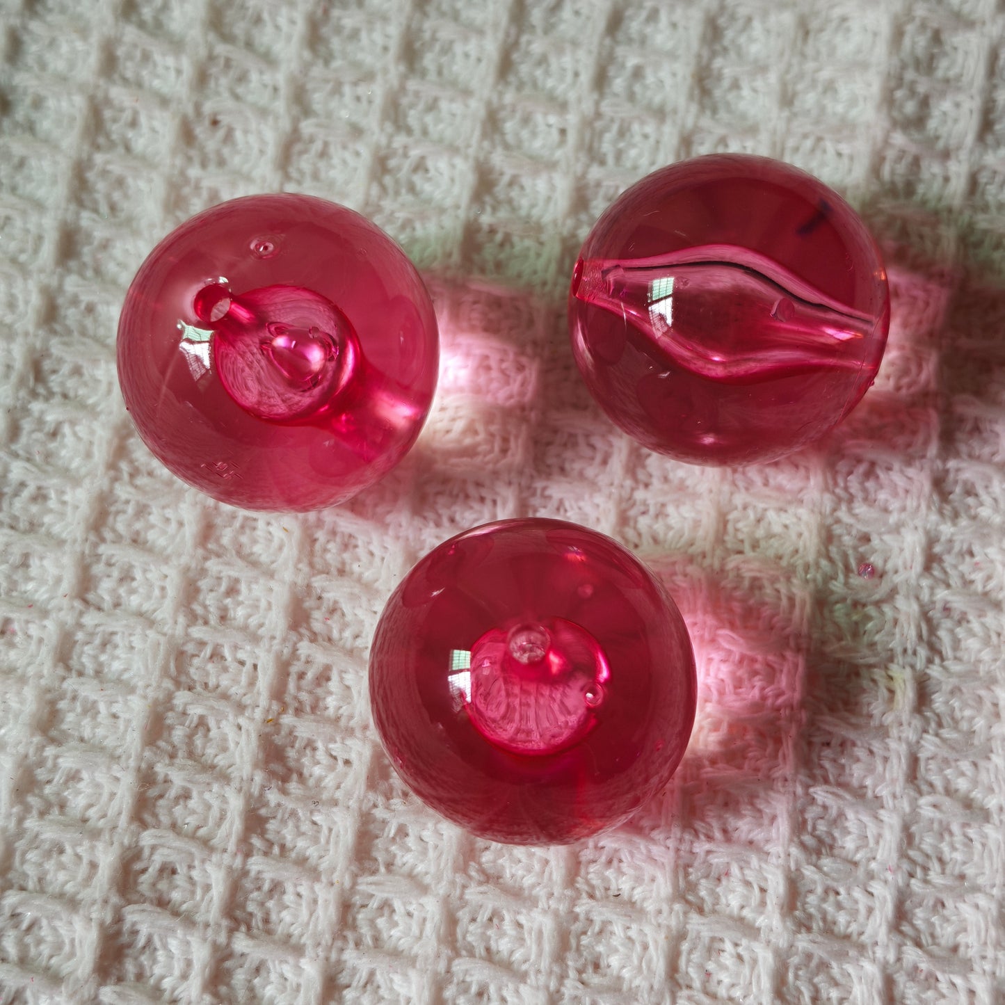 [KM6889]- 30mm Clear Big Round Based Beads, Fit Pens