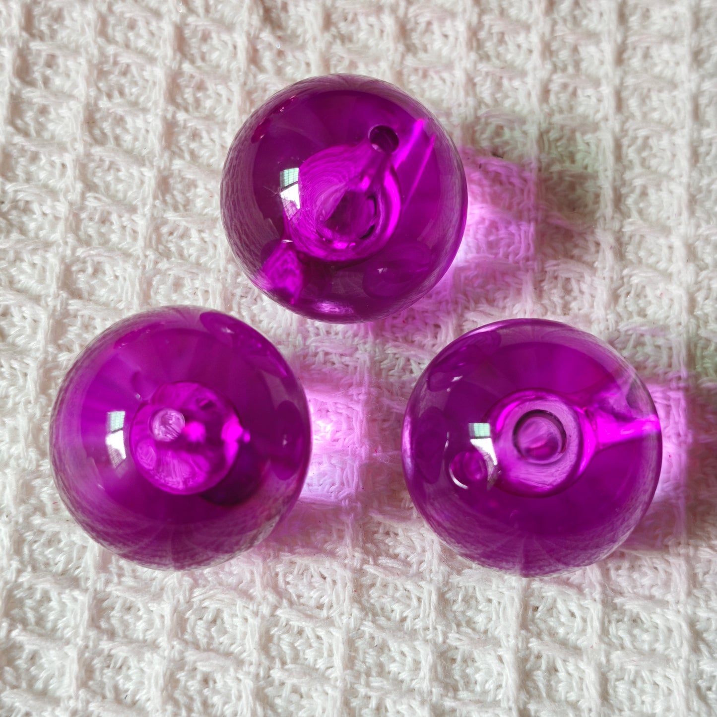 [KM6889]- 30mm Clear Big Round Based Beads, Fit Pens