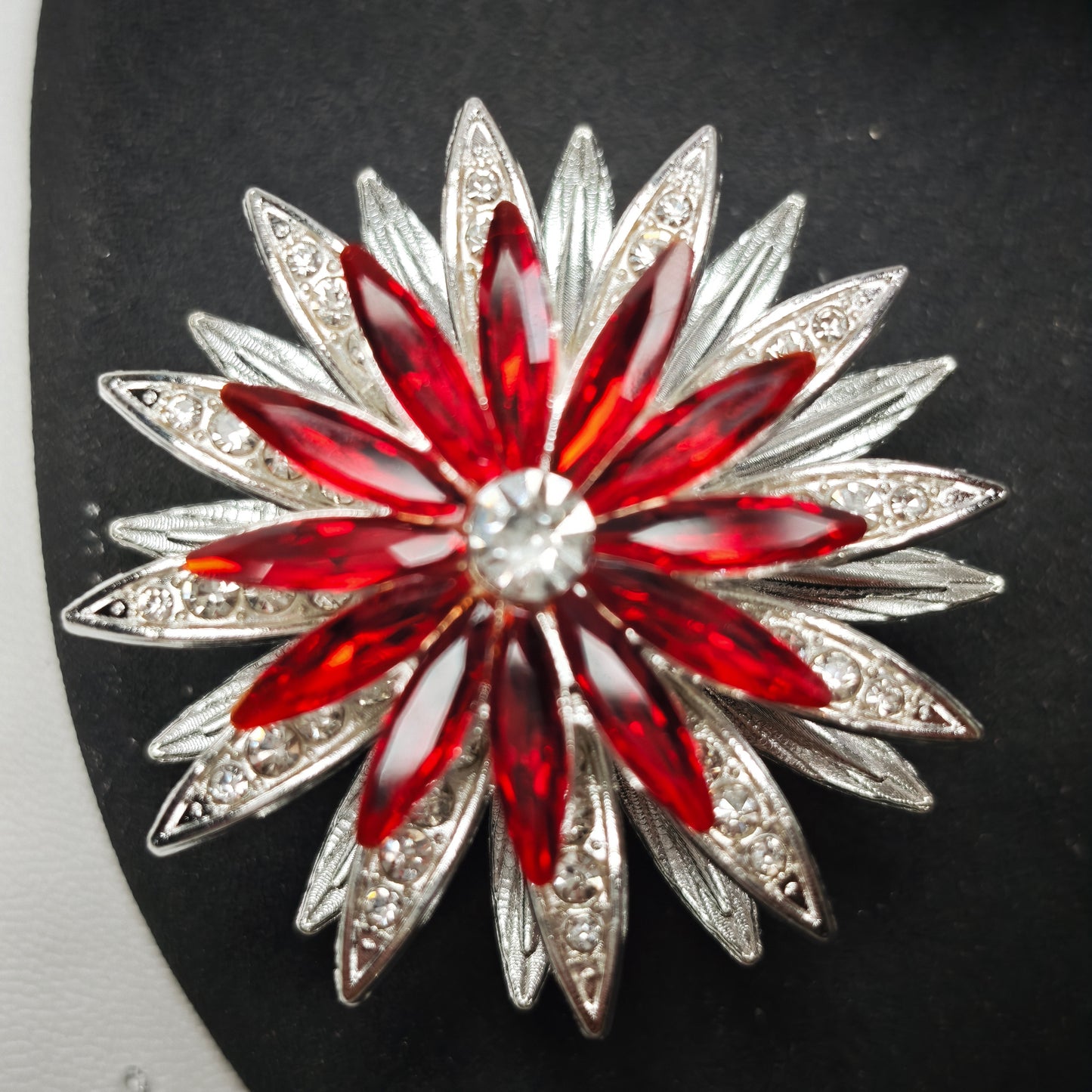 [KM6911]- 40mm Double Sided Spin Rotating, Sunflower Metal Fancy Beads