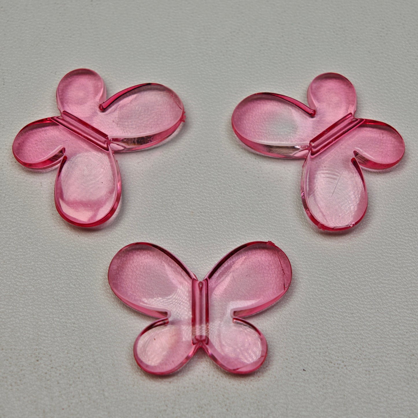 [KM0383]- 22mm*30mm Clear Middle Size Butterfly Based Beads