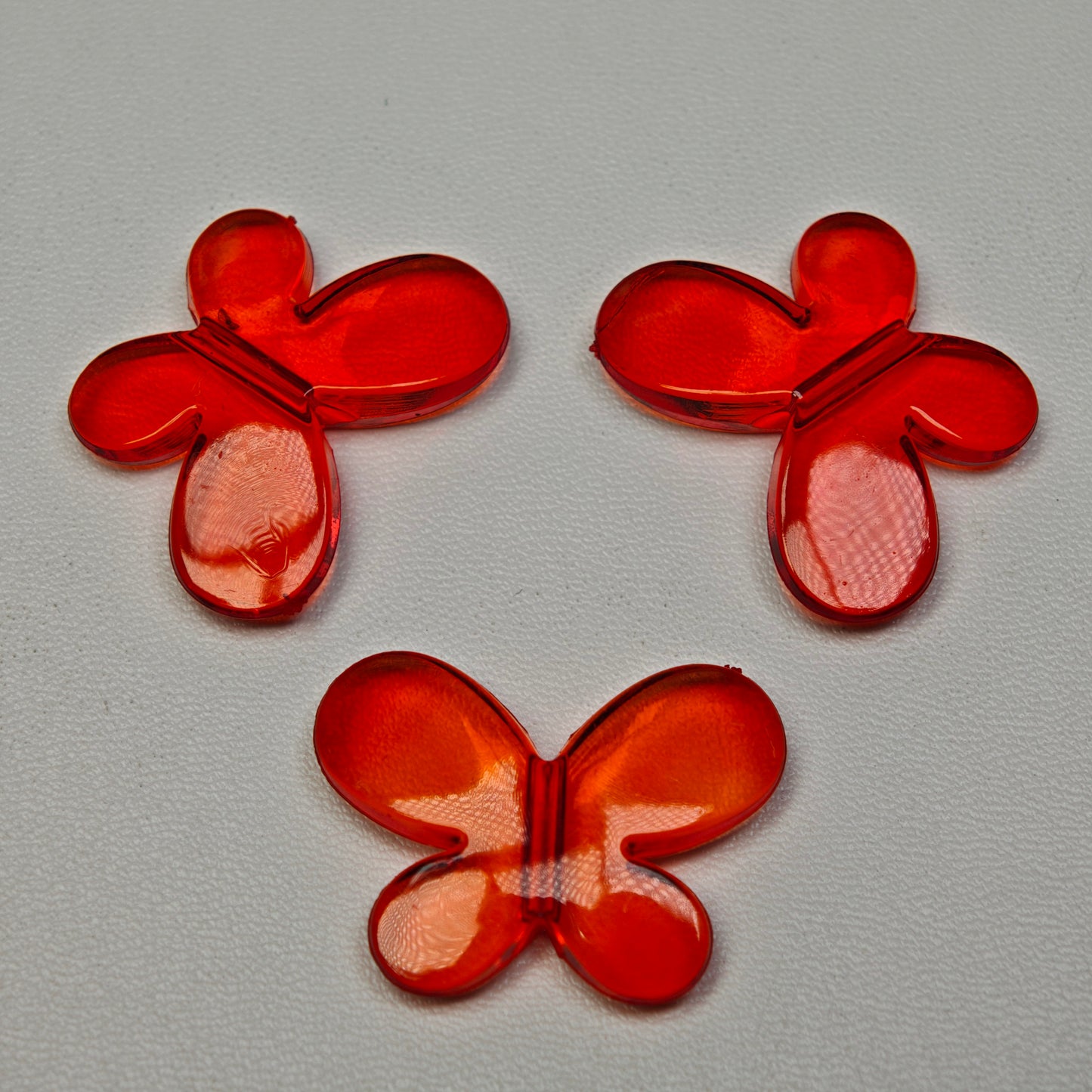 [KM0383]- 22mm*30mm Clear Middle Size Butterfly Based Beads