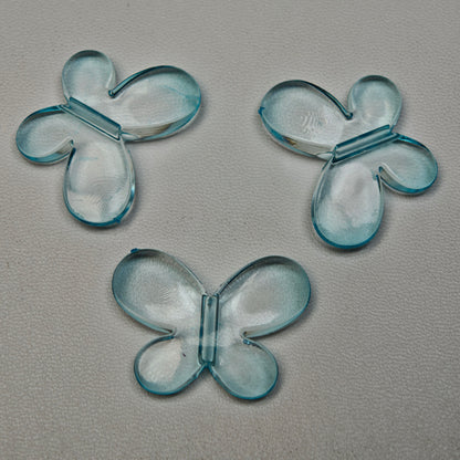 [KM0383]- 22mm*30mm Clear Middle Size Butterfly Based Beads