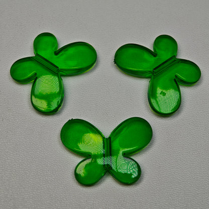 [KM0383]- 22mm*30mm Clear Middle Size Butterfly Based Beads
