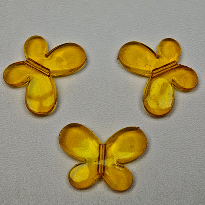 [KM0383]- 22mm*30mm Clear Middle Size Butterfly Based Beads