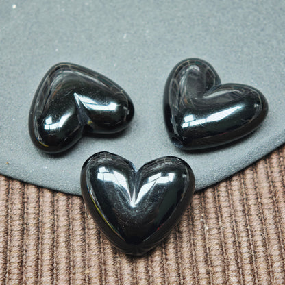 [KM6924]- 21mm*24mm Medium Szie Domed Heart Based Beads