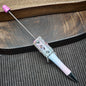 [KM6931]- Love Heart Diamond + Horse Eyes Crystal Diamonds With Chain Fancy Beadable Pens