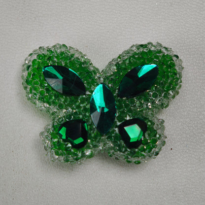 [KM6934]- 32mm*24mm Butterfly Crystal Diamonds Fancy Sugar Beads