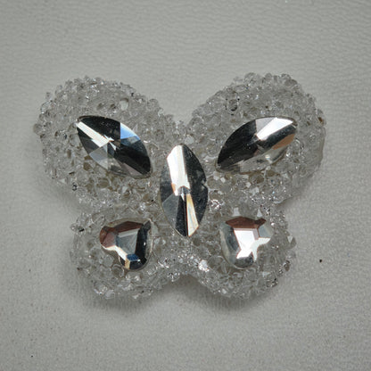 [KM6934]- 32mm*24mm Butterfly Crystal Diamonds Fancy Sugar Beads