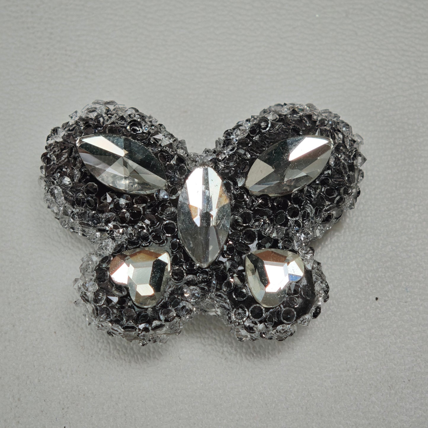 [KM6934]- 32mm*24mm Butterfly Crystal Diamonds Fancy Sugar Beads