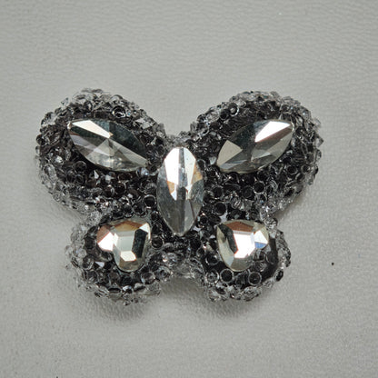 [KM6934]- 32mm*24mm Butterfly Crystal Diamonds Fancy Sugar Beads