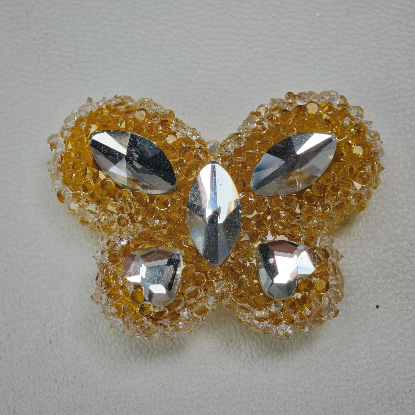 [KM6934]- 32mm*24mm Butterfly Crystal Diamonds Fancy Sugar Beads